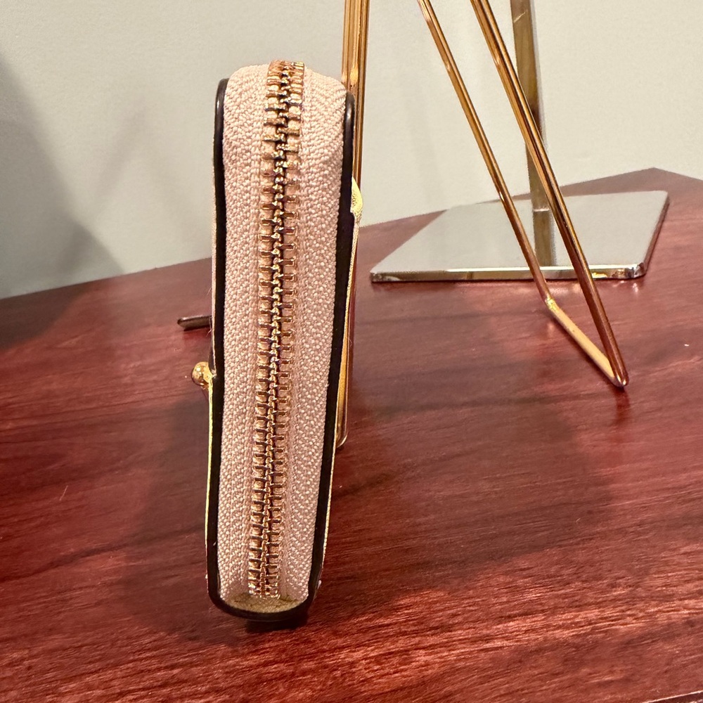 Kate Spade Color block Yellow and Tan Zip Around Wallet - Picture 3 of 10